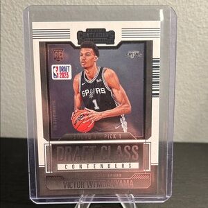 Victor Wembanyama Draft Class Contenders Rookie Card - San Antonio Spurs